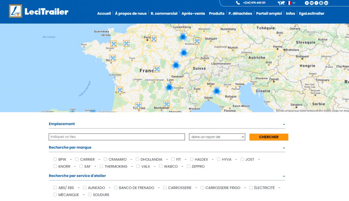 Nouveau moteur de recherche de services officiels sur www.lecitrailer.fr