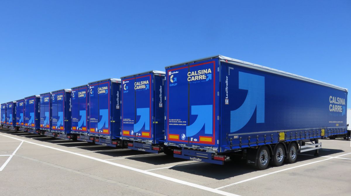 Calsina Carre  Transports & Logistics amplía su flota con furgones y lonas P400 Lecitrailer